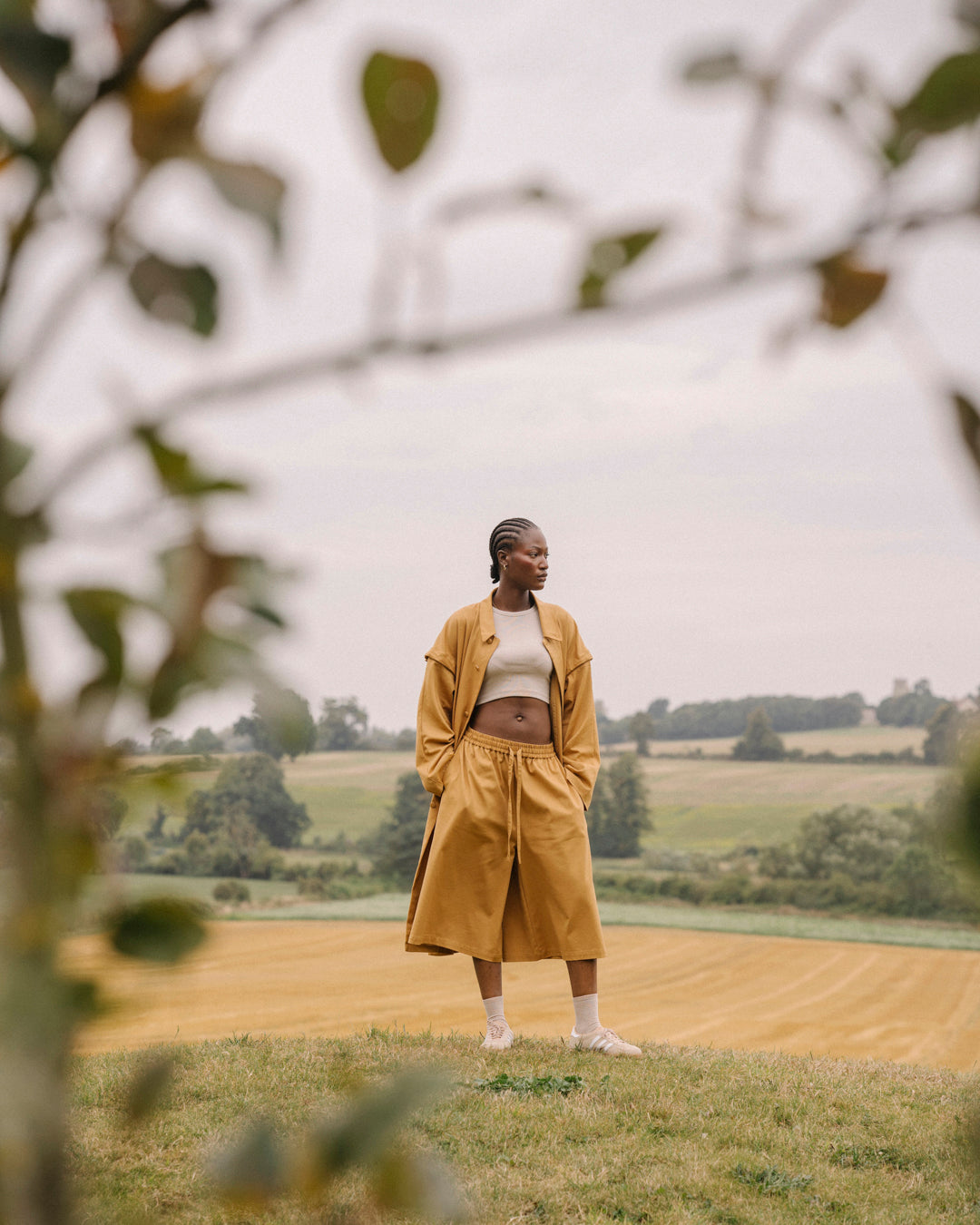 Golden Brown Shorts - Never Forget To Love Yourself
