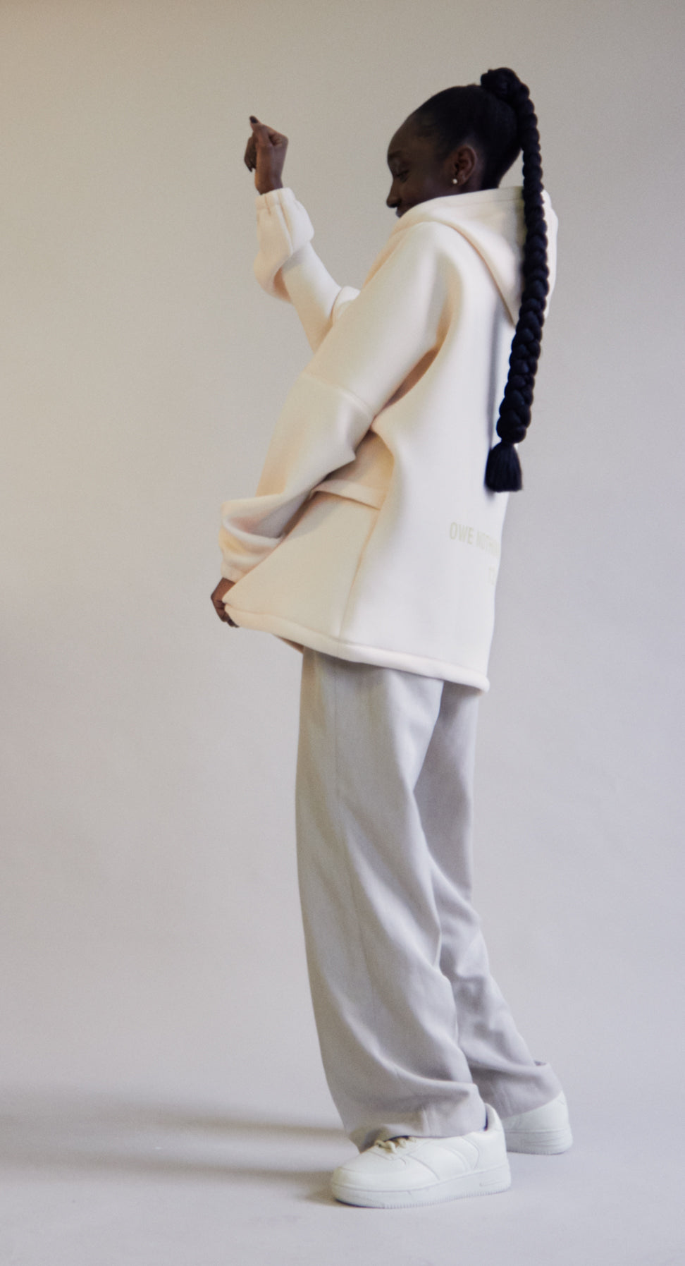 OVERSIZED ROMANS SALMON HOODIE